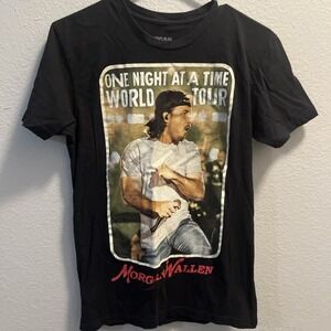 Morgan Wallen "One Night At A Time" World Tour T-Shirt Black Mens Size Small